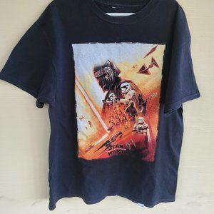 Star Wars The Rise Of Skywalker Shirt Teen Size medium Black Casual T Shirt